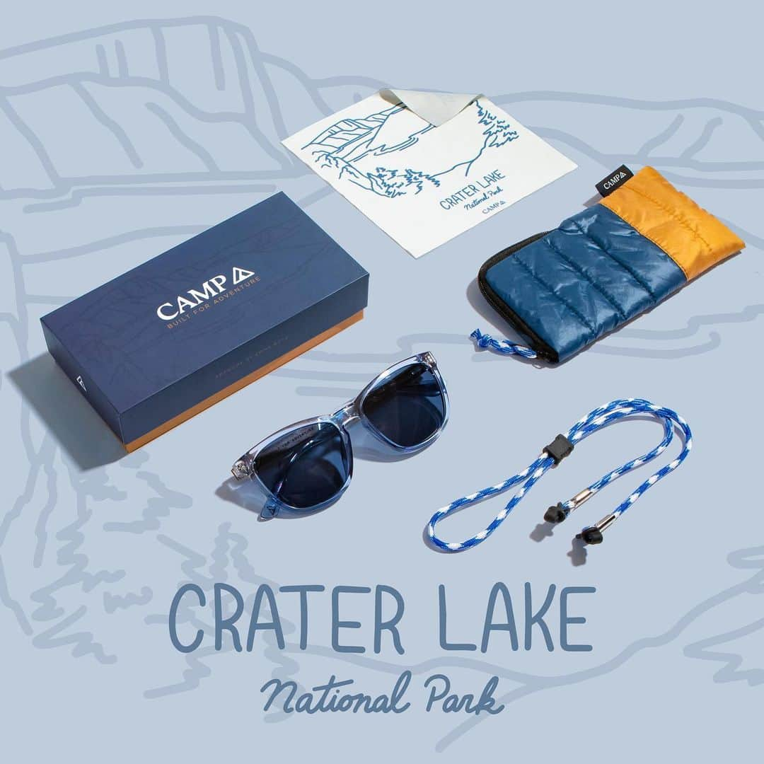 シュウッドさんのインスタグラム写真 - (シュウッドInstagram)「We're kicking off #NationalParkWeek with a very special announcement! 🥁  We are proud to introduce the CAMP National Parks Collection; a capsule collection of new CAMP frames & bundles that celebrate four of the most iconic National Parks around the U.S.  Each frame comes with a color-coordinated sleeping bag pouch, sunglasses strap, illustrated cleaning cloth and decorative packaging, with original designs by illustrator and designer, Emma Boys (@emmaboysdesign).  With every purchase of the CAMP National Parks Collection, we will donate 5% of sales to local non-profits working to support each of the four parks recognized in this collection.  Use the link in our bio to learn more about the giveback program and shop the collection!」4月25日 19時56分 - shwoodshop