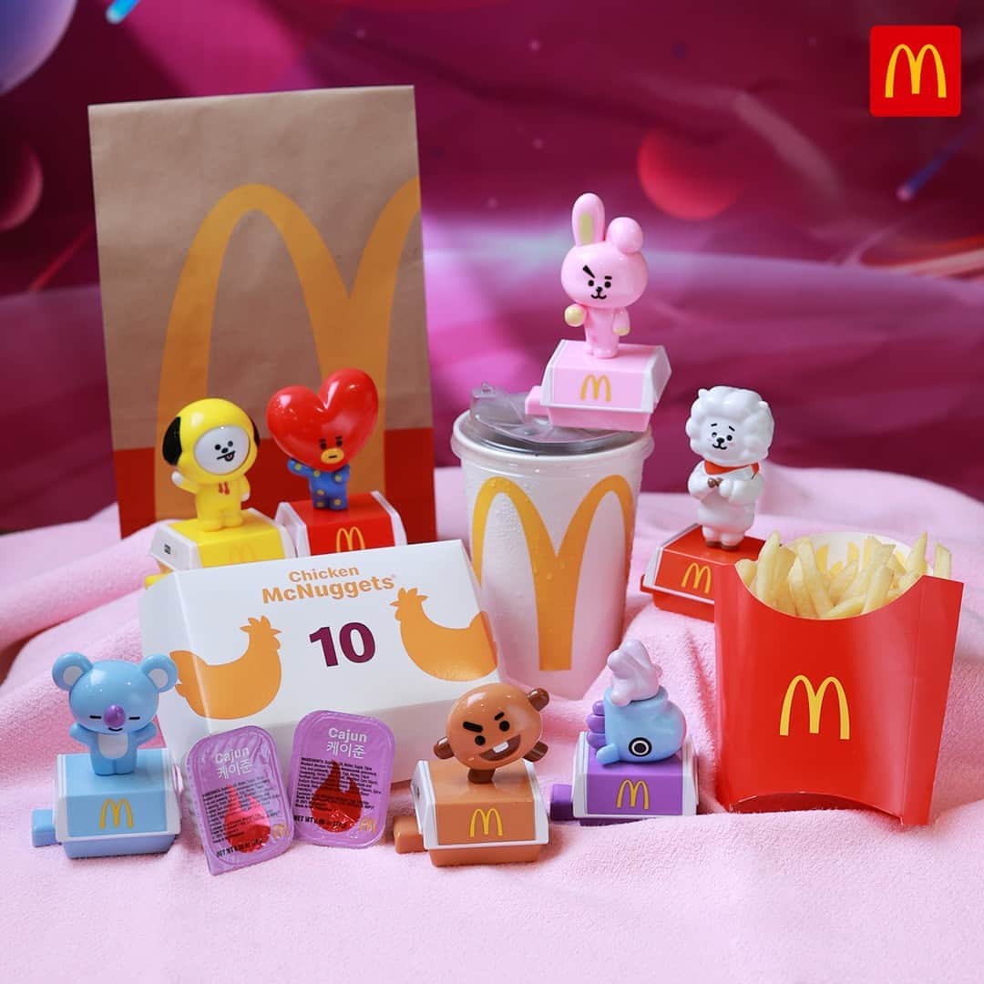 McDonald's Philippinesのインスタグラム：「Have you met them all? The McNuggets Meal with #BT21 is still available at #McDoPH! Order now!」