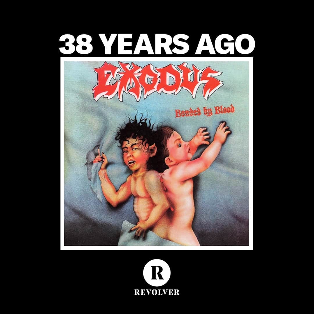 Revolverのインスタグラム：「⚡ Happy birthday to Exodus' 'Bonded By Blood' and the thrash band's late, great singer on the album, Paul Baloff!⁠ ⁠ 🎧 What's your favorite song on here?」