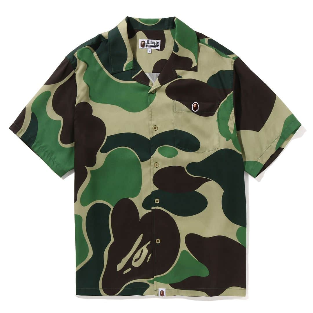 ア ベイシング エイプさんのインスタグラム写真 - (ア ベイシング エイプInstagram)「Discover the latest BAPE®︎ Open Collar Shirt, featuring the iconic ABC CAMO along with Leopard and Palm Tree Leaves patterns.Releasing on BAPE.COM Friday, April 28th, and at BAPE STORE® on Saturday, April 29th.  #abathingape #bape #abccamo」4月25日 22時00分 - bape_japan