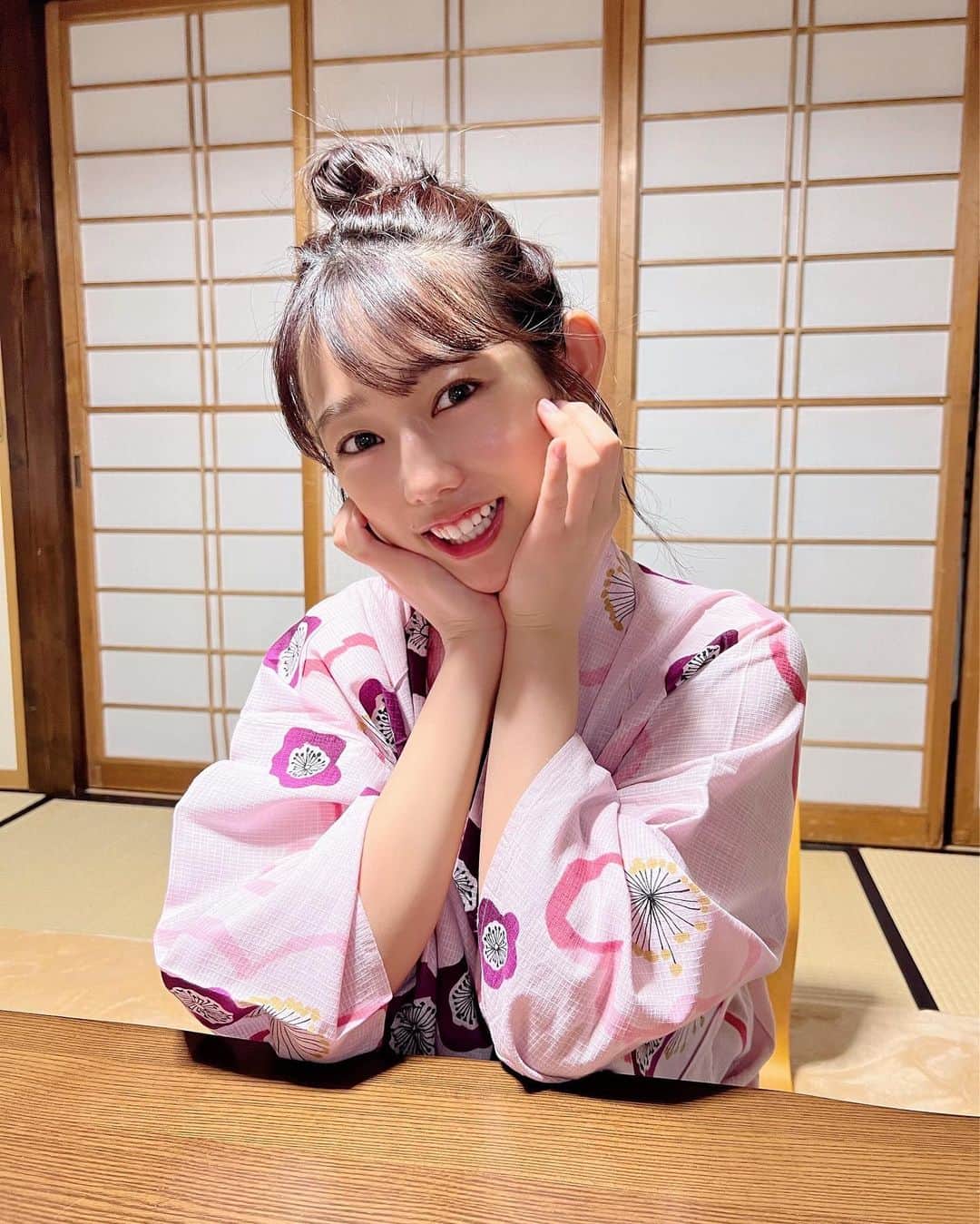 のインスタグラム：「おやすみなさい♡♡♡  長野県の白金家さんで♨️」
