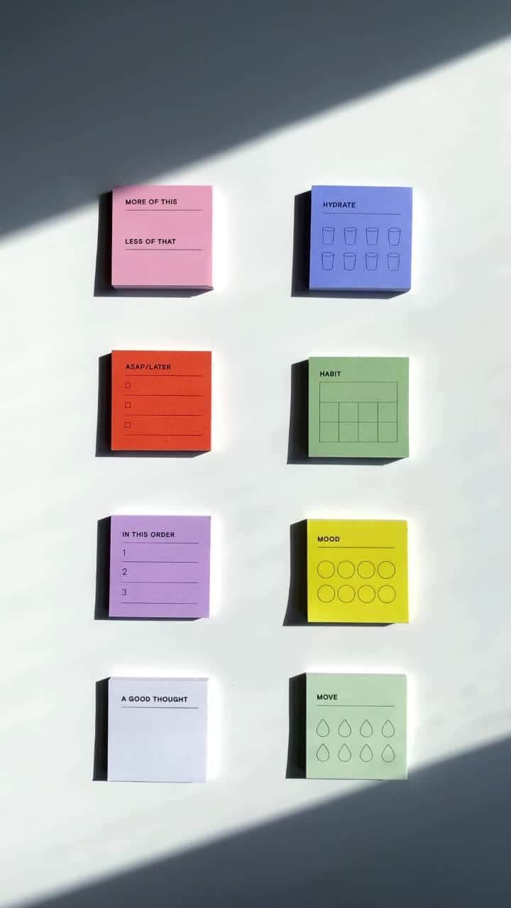 ポスト・イットのインスタグラム：「Which ones are you adding to your collection? 🌈 #notedbypostit #postitnotes #functionalplanning #plannersgonnaplan #springpalette」