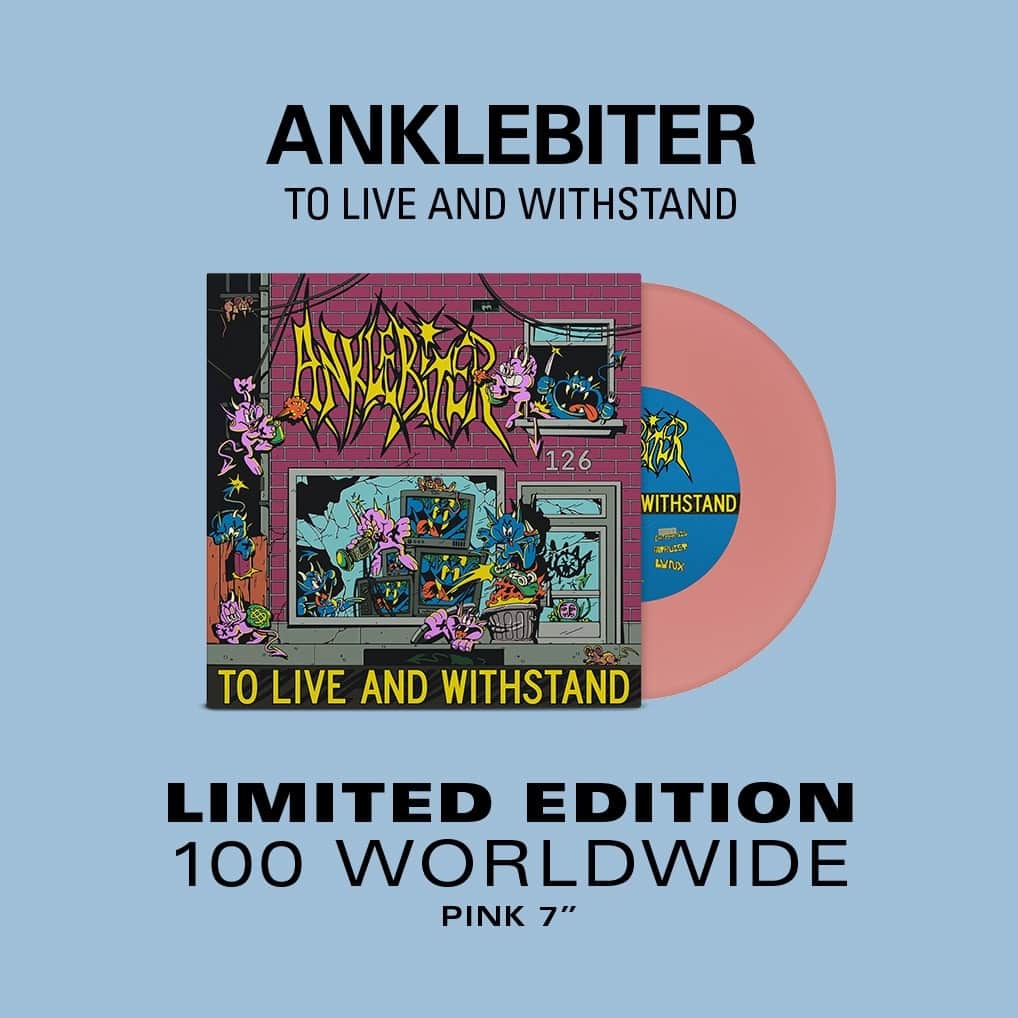 Revolverのインスタグラム：「⚡ Northeast hardcore up-and-comers Anklebiter have announced a new EP, 'To Live and Withstand,' and we've got an exclusive colored 7-inch vinyl variant in our shop. Only 100 exist. Order yours.⁠ ⁠ 🔗 Link in bio.」