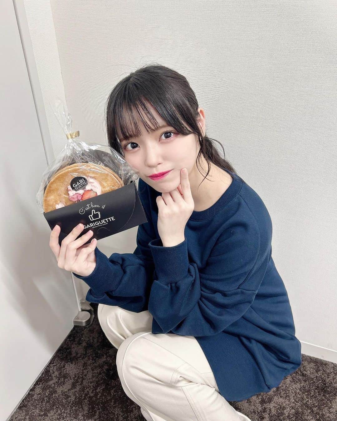 岩田陽菜のインスタグラム：「インスタでよく見てて食べたかったやつ(  ᐡ• ·̫ •ᐡ)و✨🍓」