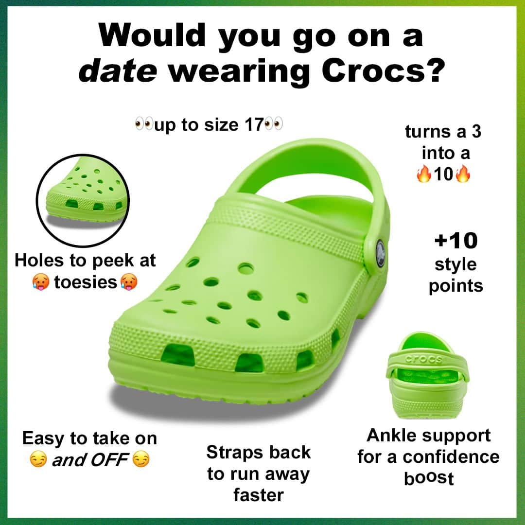 クロックスのインスタグラム：「Crocs = W rizz」