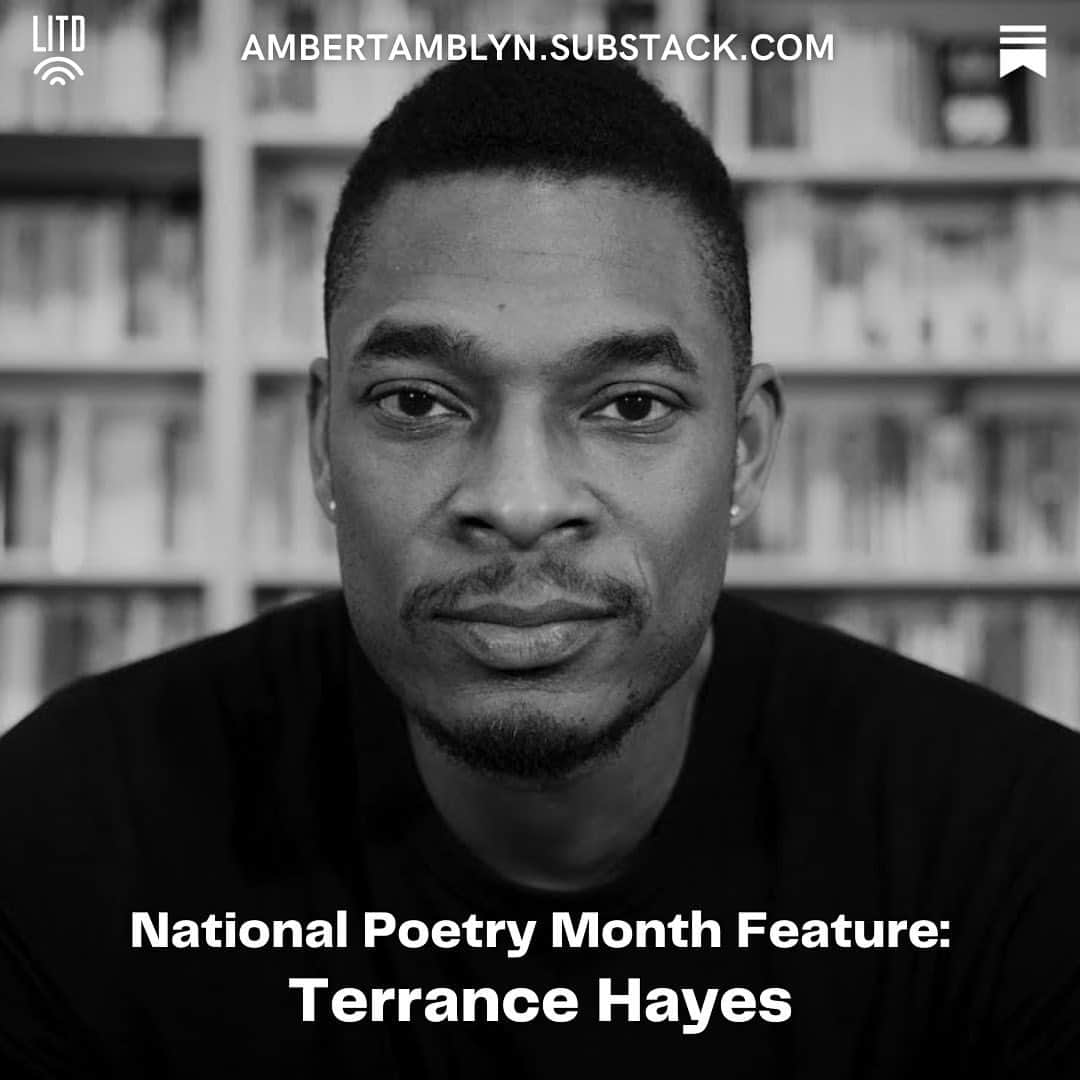 アンバー・タンブリンのインスタグラム：「Our final week of National Poetry Month interviews and prompts kicks off today with MacArthur Fellow, former poetry editor of the New York Times Magazine, and my friend-in-bourbon, the brilliant Terrance Hayes. Tap the link in my bio for more.」