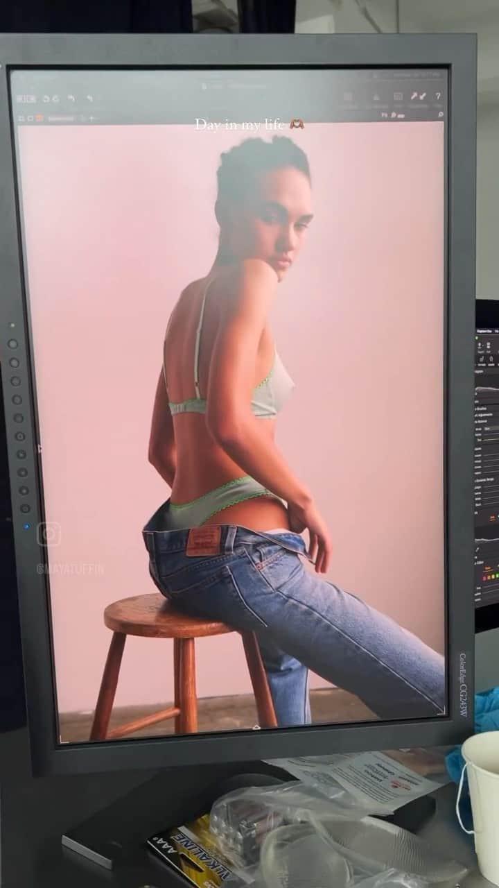 のインスタグラム：「Video courtesy of the beautiful and fun @mayatuffin On set with @sarrafleurphoto @ledora and @araks_yeramyan」