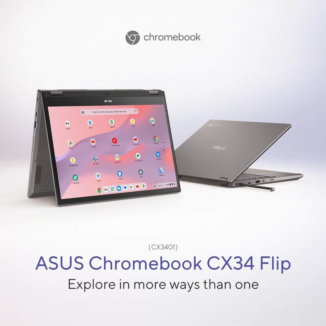 ASUSさんのインスタグラム写真 - (ASUSInstagram)「Explore in more ways than one!   #ASUS #Chromebook CX34 Flip enhances its stylish aesthetic with an eye-catching new color while being well-equipped to breeze through every task, wherever you are.」4月26日 0時58分 - asus