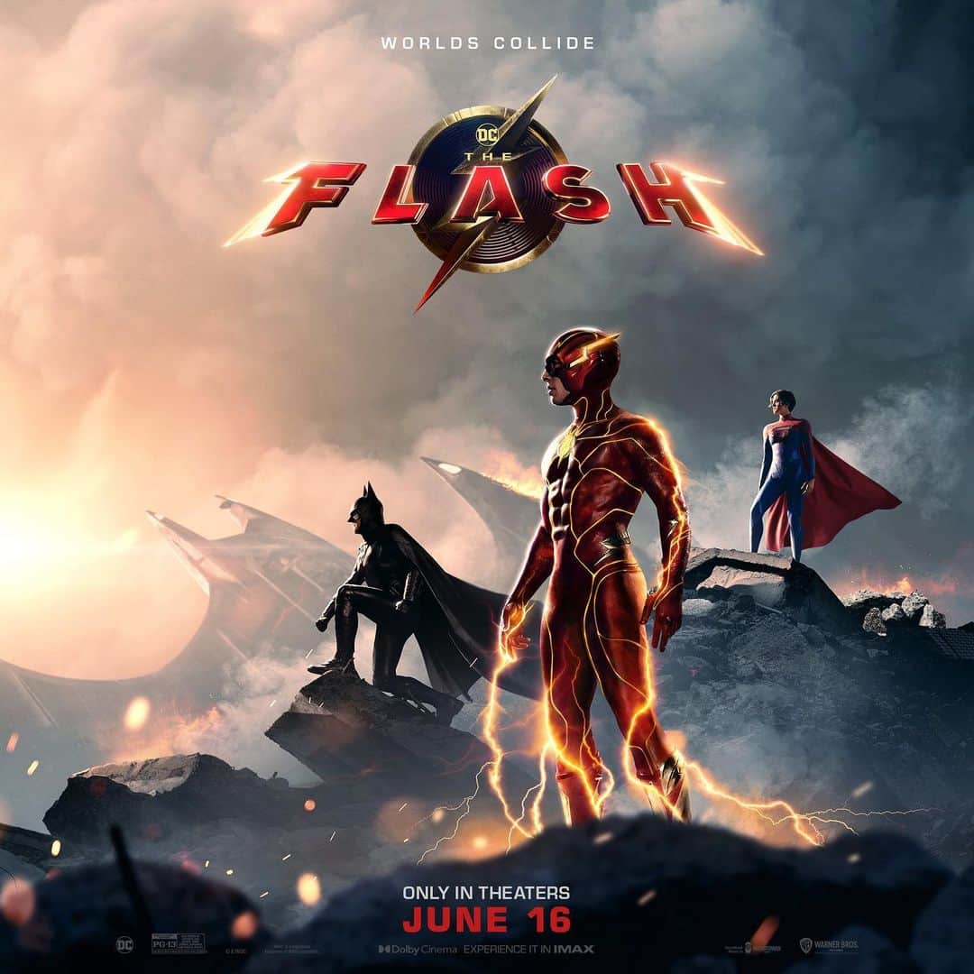 のインスタグラム：「New trailer coming at 12 PM PT for this extraordinary film. #TheFlashMovie」