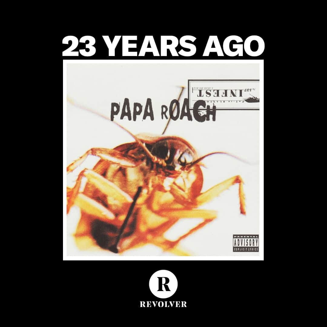 Revolverのインスタグラム：「🪳 23 years ago today! Papa Roach released their major label debut, 'Infest,' featuring the iconic anthem "Last Resort."⁠ ⁠ 🎧 When did you first hear it?」