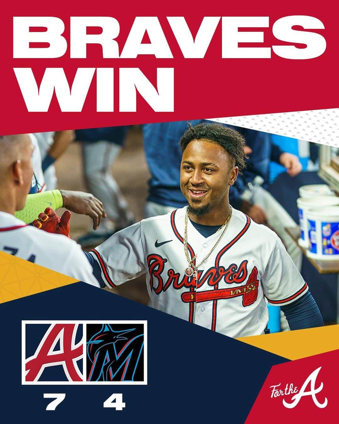 アトランタ・ブレーブスさんのインスタグラム写真 - (アトランタ・ブレーブスInstagram)「Braves WIN!」4月26日 10時53分 - braves