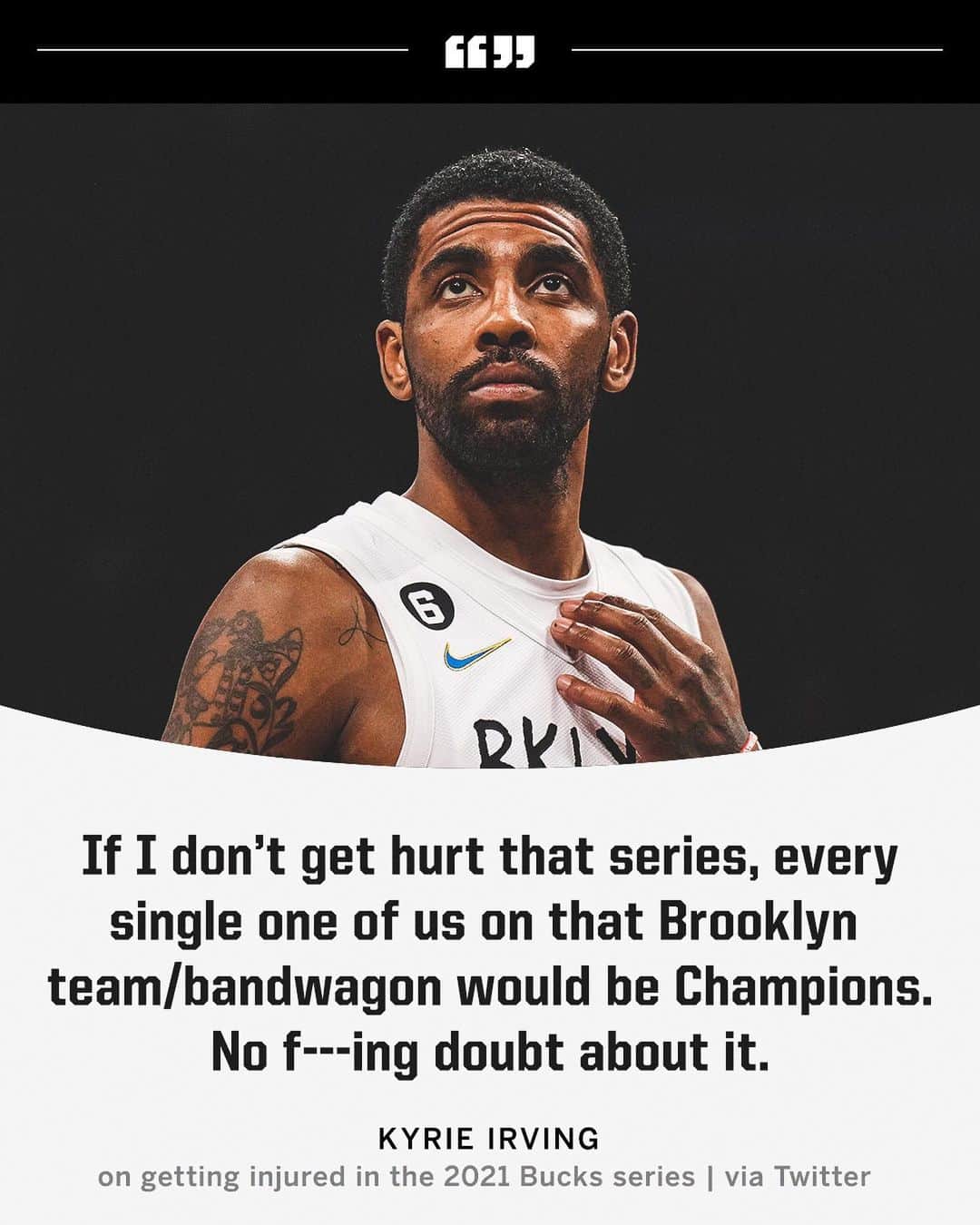 espnのインスタグラム：「Would the Nets have won the Championship with Kyrie healthy in 2021? ￼🤔」