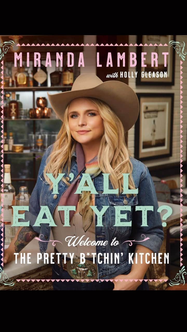 ミランダ・ランバートのインスタグラム：「Y’all Eat Yet? is here. What started as an idea for a simple shutterfly book is now a fully published book. Feels pretty surreal. Welcome to the Pretty Bitchin’ Kitchen!」