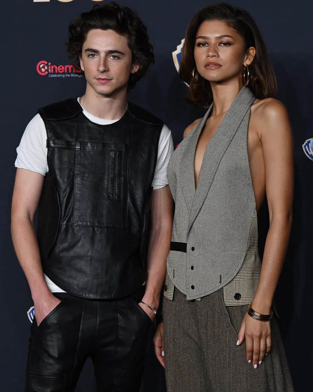 British Vogueさんのインスタグラム写真 - (British VogueInstagram)「The #Dune: Part Two red-carpet hits are coming sooner than you think. Co-stars – and former #BritishVogue cover stars – #Zendaya and #TimothéeChalamet reunited on the red carpet at CinemaCon in Las Vegas for an early preview of the upcoming sequel. Click the link in bio for everything we know so far about the film.」4月26日 4時25分 - britishvogue