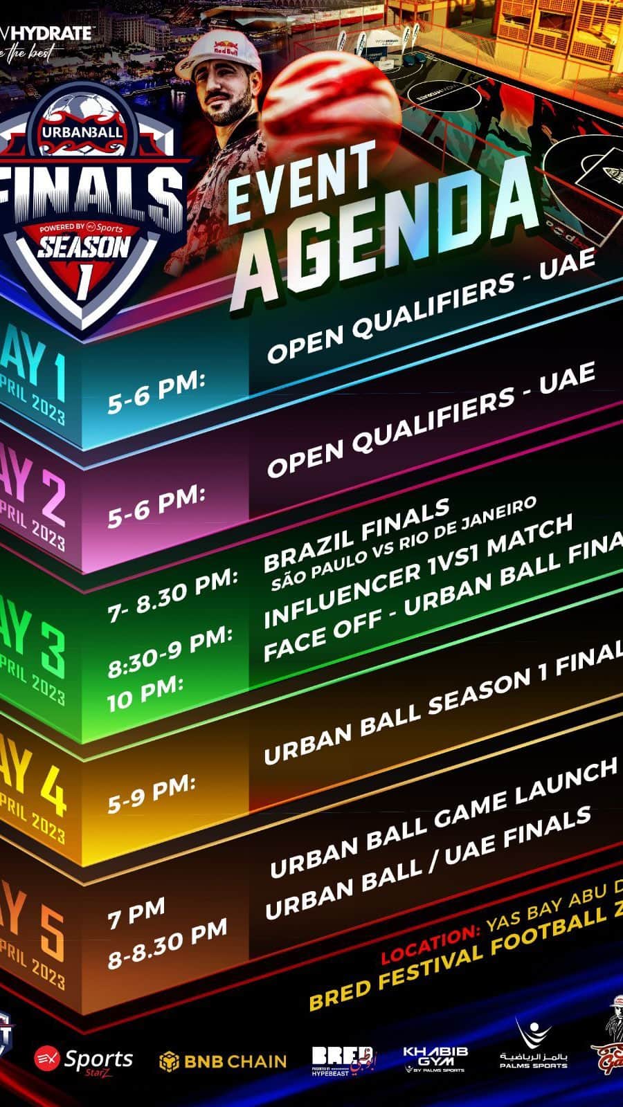ショーン・ガルニエのインスタグラム：「URBANBALL FIGHT FINALS SAISON 1 feat @bredabudhabi  Sponsored by @wowhydrate.me is about to go down : Wednesday open qualifier UAE Thursday open qualifier UAE  Friday brazil final + semi finals UAE / Influencer  Saturday Super kid UBF / finals UAE - Influencer - Worlds pro  Registration : @exsports.io」