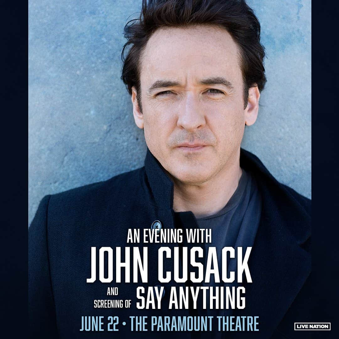 ジョン・キューザックのインスタグラム：「We’ve added one more date to Texas! Join me at the Paramount in Austin for a screening of “Say Anything” – Link in Bio.   More screenings coming soon. What would you like to see and where?」