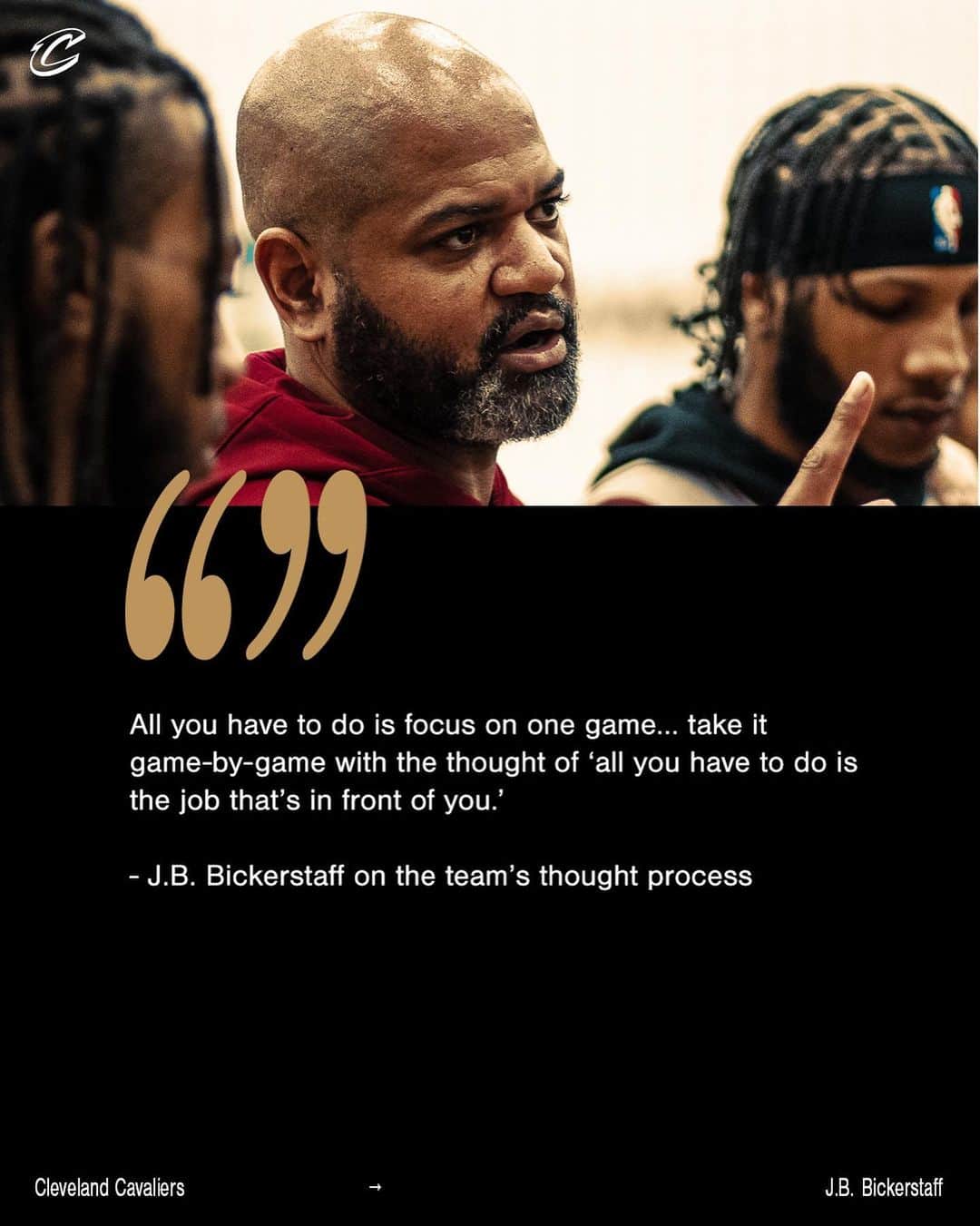 キャブスのインスタグラム：「Do the job that’s in front of you. #LetEmKnow」