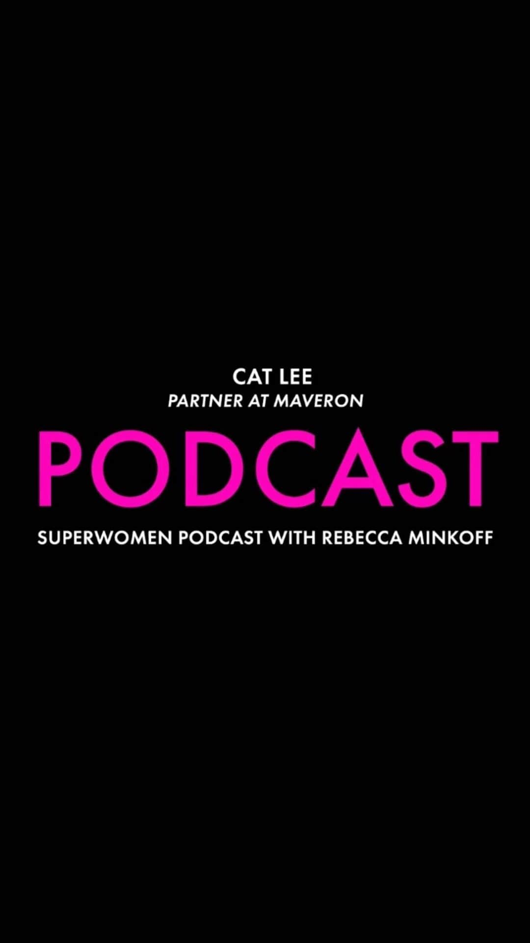 レベッカミンコフのインスタグラム：「After working at Lockheed Martin, @catlee graced the halls of Google, Facebook, and then Pinterest before realizing that what really gets her excited is angel investing and variations thereof. Now a partner at @maveron_vc, an investment company that funds startups, Cat gets to do what she does best, breaking down barriers to entrepreneurship and helping to fund the next big rocketship! Tune in to todays episode to hear all about Cats career journey.」