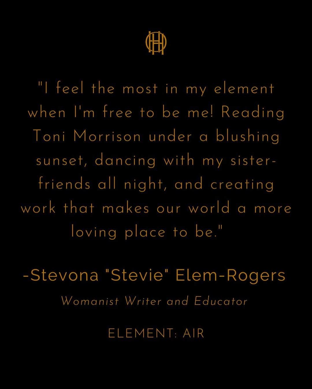 ウィンターケイトさんのインスタグラム写真 - (ウィンターケイトInstagram)「"I feel the most in my element when I'm free to be me! Reading Toni Morrison under a blushing sunset, dancing with my sister-friends all night, and creating work that makes our world a more loving place to be."   - @stevie_elem   Element: Air ✨  #hohxcleo  Photographer: @beau_nelson Hair: @peterluxhair Makeup: @erikalee_artistry」4月26日 7時37分 - houseofharlow1960