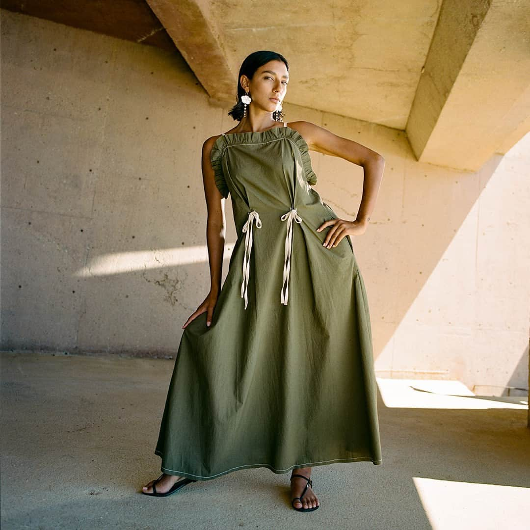 チャンルーのインスタグラム：「Our new Ready to Wear collection launches online today! We've been plotting our return to your closet with a collection of relaxed yet refined silhouettes to carry you into the Summer season. Tap our stories for some of our favorite styles from the collection.」