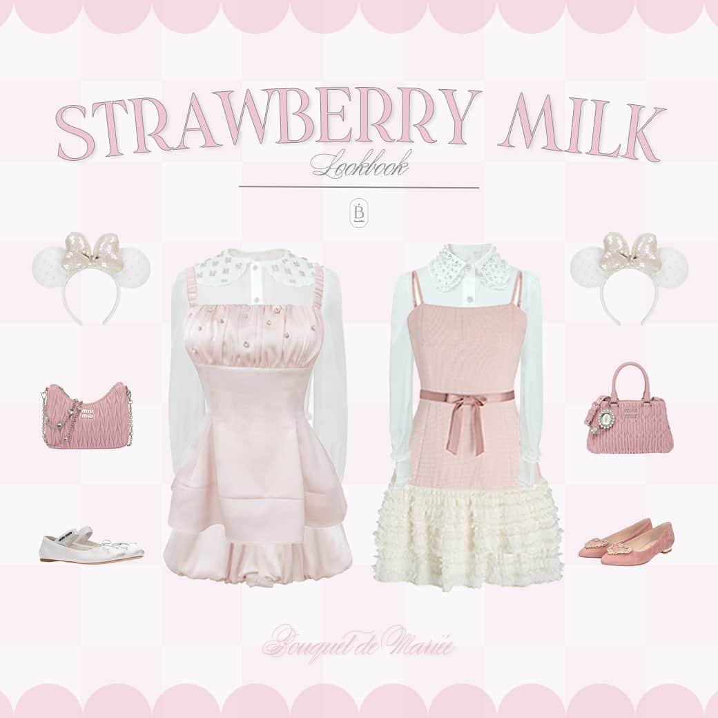 𝐵𝒐𝒖𝒒𝒖𝒆𝒕𝒅𝒆𝑴𝒂𝒓𝒊𝒆𝒆さんのインスタグラム写真 - (𝐵𝒐𝒖𝒒𝒖𝒆𝒕𝒅𝒆𝑴𝒂𝒓𝒊𝒆𝒆Instagram)「. 🍓𝐒𝐭𝐫𝐚𝐰𝐛𝐞𝐫𝐫𝐲 𝐦𝐢𝐥𝐤 𝐥𝐨𝐨𝐤🍼  いちごみるくみたいな優しいカラーで 可愛らしい印象に 🎀   特別な予定には、 ブーケドゥマリエのお洋服がぴったりです 🤍   ______ 🎀Novelty present🎀  ¥12,000〜お買い上げで Shiny ribbon mini bagをプレゼント！  期間：〜4/28(金)23:59  #ピンクコーデ #ディズニーコーデ #シミラールック #量産型 #フレンチガーリー #メンカラコーデ #参戦服コーデ #推し色 #すとぷりすなーさんと繋がりたい #ジャニオタさんと繋がりたい #参戦服 #ガーリーコーデ」4月26日 20時44分 - bouquetdemariee.shop