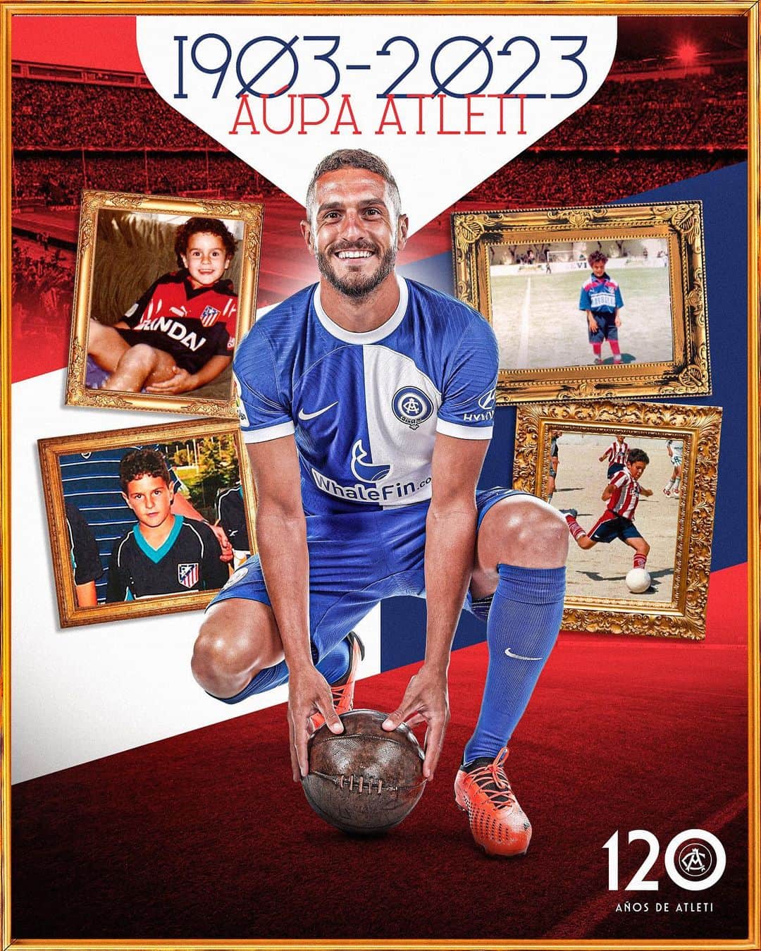 コケさんのインスタグラム写真 - (コケInstagram)「Feliz 120 aniversario @atleticodemadrid. Un orgullo formar parte de tu historia ❤️🤍 #AúpaAtleti」4月26日 20時47分 - koke6
