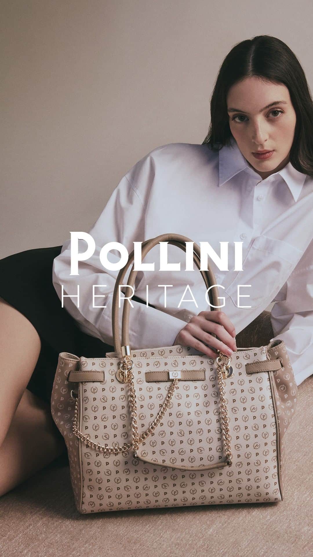 ポリーニのインスタグラム：「A soft touch. Discover the new Pollini Heritage SS23 collection via link in bio.  #Pollini⁣ #PolliniHeritage⁣ #SS23」
