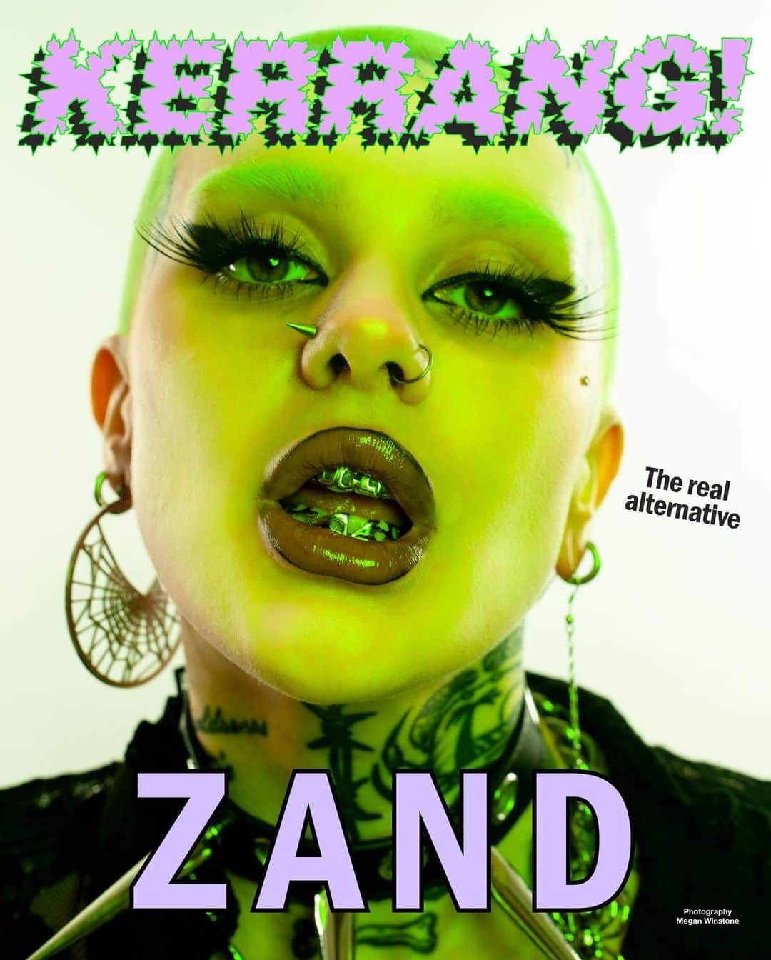 Kerrang!さんのインスタグラム写真 - (Kerrang!Instagram)「Kerrang! Cover Story 💚  ZAND: "This is for the underdogs and weirdos that feel like they don’t belong”  ZAND stands at the forefront of a new wave of fearless alternative artists. From noisy sex-positive anthems to shoving a green middle finger in the face of abusers, they are giving a voice those who feel like they don't belong. With new music on its way, it's time to properly meet the 'ugly-pop' superstar-in-waiting...  Read the interview now at the link in bio 🔗  ✍️: Jennyfer J. Walker 📸: @meganwinstonephoto  🎨: @aledsavedlatin   #kerrangcoverstory」4月26日 21時13分 - kerrangmagazine_