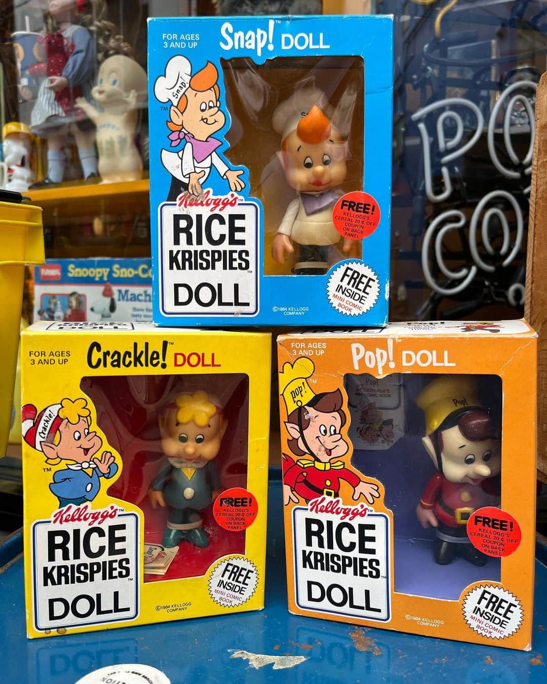 kiarrysさんのインスタグラム写真 - (kiarrysInstagram)「1980’s Kellogg Rice Krispies Snap! Crackle! Pop! Figure Set. Thanks Sold out…」4月26日 14時04分 - kiarrys