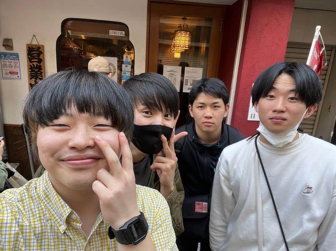 ときヲのインスタグラム：「すごくいいメンバーを見つけた日。 安藤と統哉が揉めてた。。。  でもこの中で1番強いのはぶっちぎりに藤巻。」