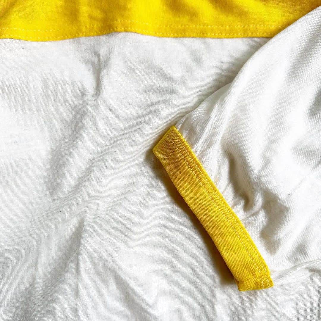 DROP...vintage select shopさんのインスタグラム写真 - (DROP...vintage select shopInstagram)「Deadstock 1980s MADE IN USA football tee yellow 【S】」4月26日 14時34分 - tokyo_drop