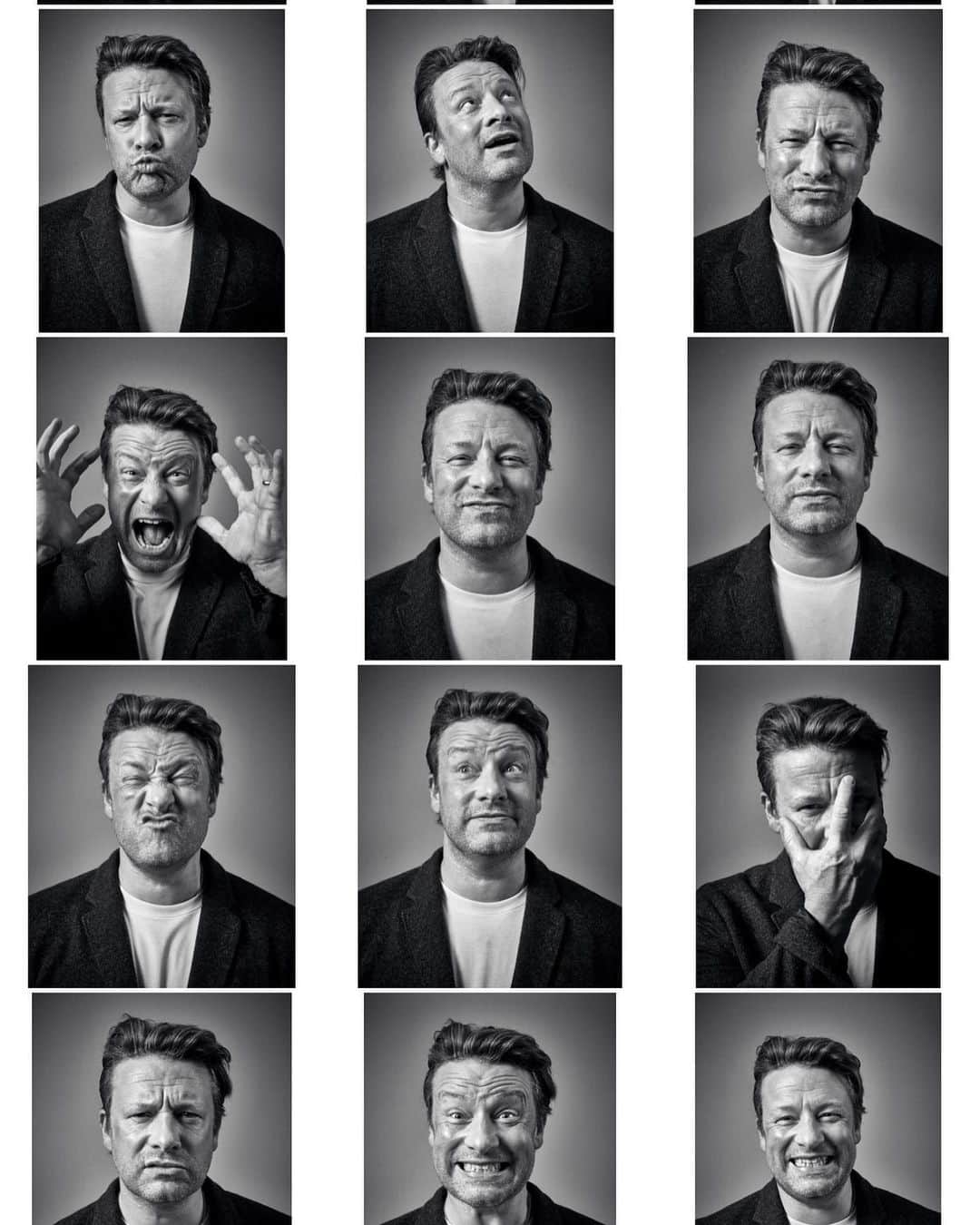 ジェイミー・オリヴァーのインスタグラム：「@drgotts photographer Andy Gotts trapped me in a room and made me do this at the launch of @dexfletch new action film Ghosted on @appletv ….check out the film and check out Andy’s work it’s great !」