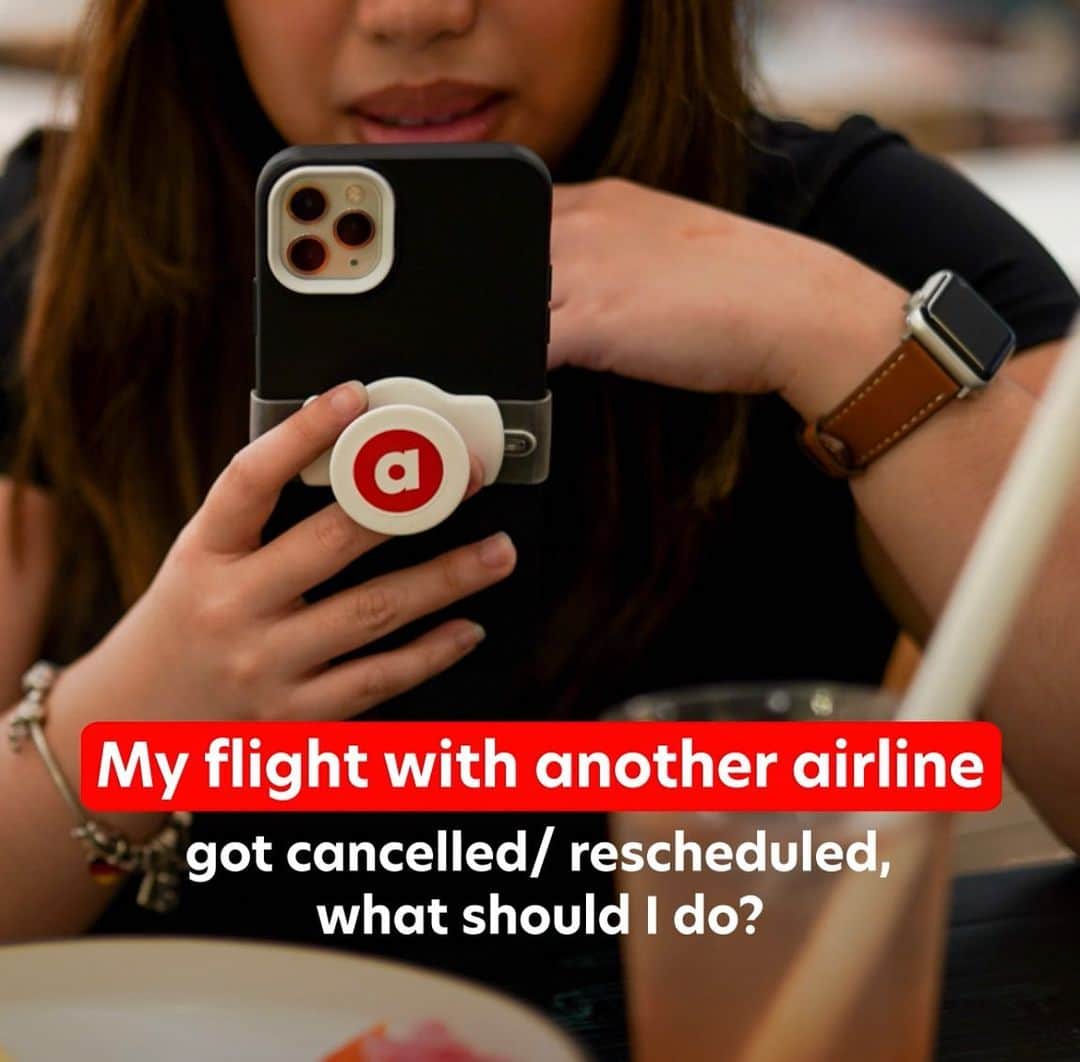 エアアジアのインスタグラム：「Travel hassle-free — Here’s what you need to do when you encounter the unexpected. ✨  For more queries, comment below or Chat with Bo! 🤳🏼  #airasiasuperapp #flybeyond #airasiaanyairline #chatwithBo #AskBo」