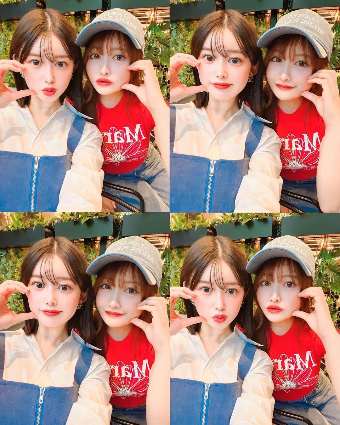 餃子のりさちゃんのインスタグラム：「親友ちゃん🐤🐤🐤   #mardi #マルディ  #韓国ファッション」
