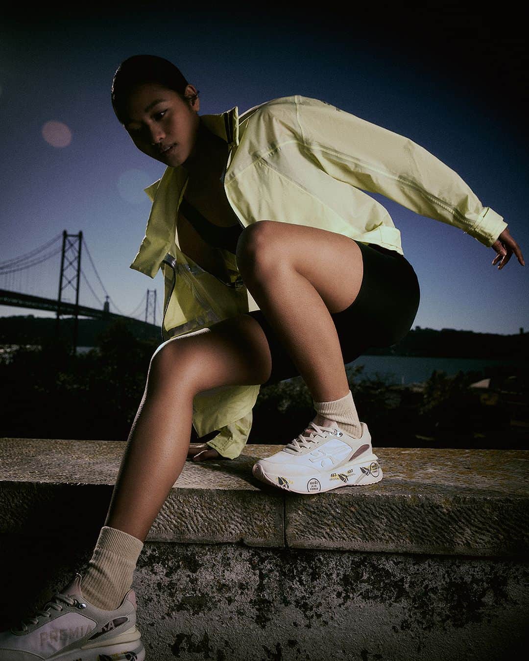 のインスタグラム：「Combine a new seasonal look with the Moe Run sneaker, include the new lightweight jacket and step into your daily adventures.  Get it now - tap or click link in bio #premiata #SS23 #moerun」