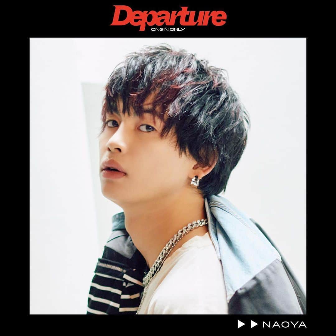 EBiSSHのインスタグラム：「||◤　D - 2　◢||  Concept Photo / Teaser  NAOYA  ✈️ ━━━━━ ONE N' ONLY 2nd Album 「Departure」 ━━━━━━✈️  Music Video 2023.04.28 Fri.  23 p.m.(JST)  Album Release 2023.05.17 Wed.  #NAOYA #草川直弥 #ワンエン #ONENONLY #Departure #5N5」