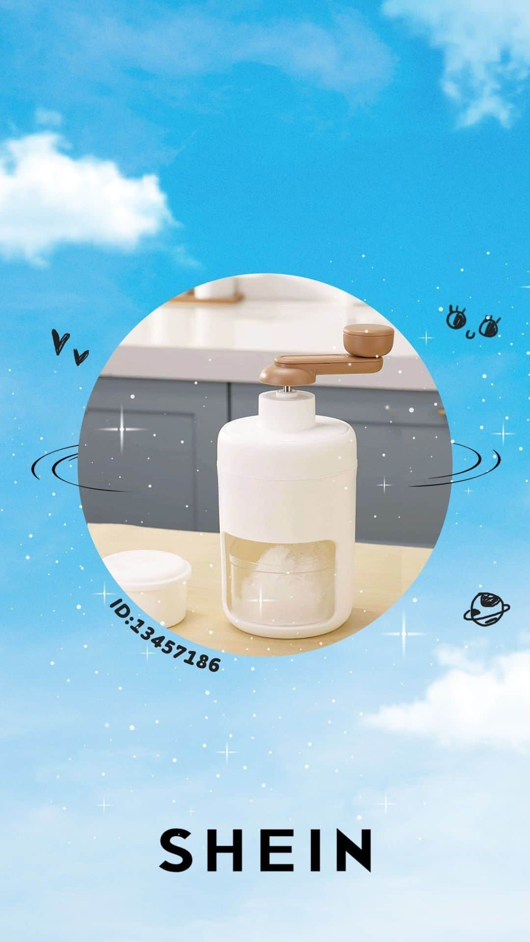 SHEINのインスタグラム：「Feelin’ hangry and need to cool off? 🌞🥵 Go from cranky to crank-y 😉 You don‘t need any electricity for this shaved ice kitchen tool, just spin for a chill snack win 🍦🧊😋   🔎13457186 14202424  #SHEIN #saveinstyle #SHEINstyle #fashion #chic #OOTD」