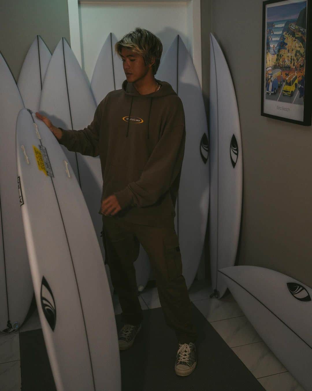 五十嵐カノアのインスタグラム：「testing and working on new variations of the storms for the back end of the year 🪄」
