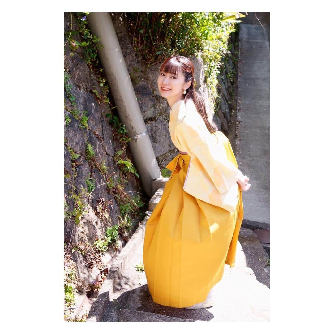 愛聖りさのインスタグラム：「. 袴着たの何年振りかな？🌼 . #袴 #尾道 #撮影会 #リク撮 #撮影会モデル」