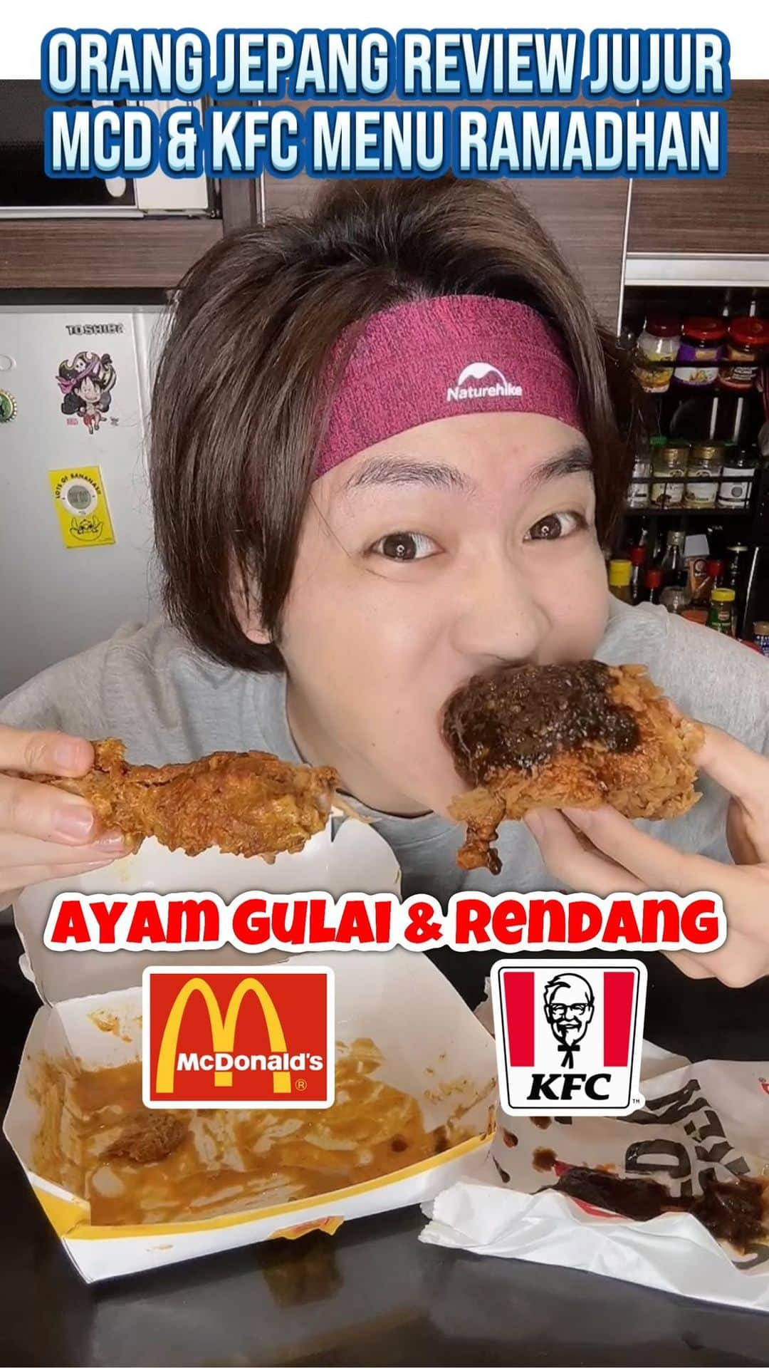 そこらへん元気のインスタグラム：「Kalian udah coba Ayam Gulai McD & Ayam Rendang KFC?😋  #ramadan2023 #mcdindonesia #kfcindonesia #reviewjujur #reelsindonesia」