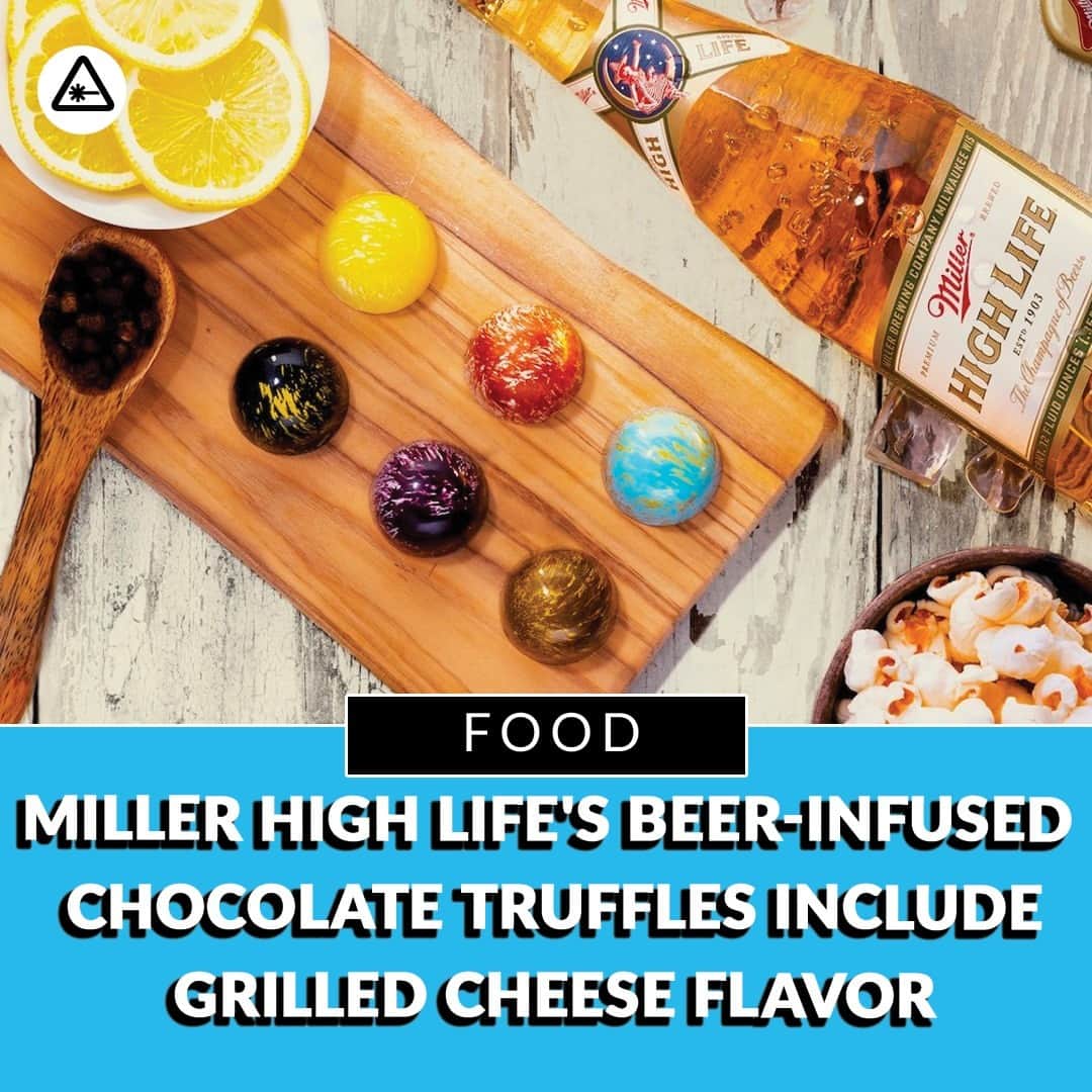 クリス・ハードウィックさんのインスタグラム写真 - (クリス・ハードウィックInstagram)「Miller High Life's gorgeous new collection of beer-infused chocolate truffles features both delicious and bizarre flavors.⁠ ⁠ link in bio」4月27日 7時01分 - nerdist