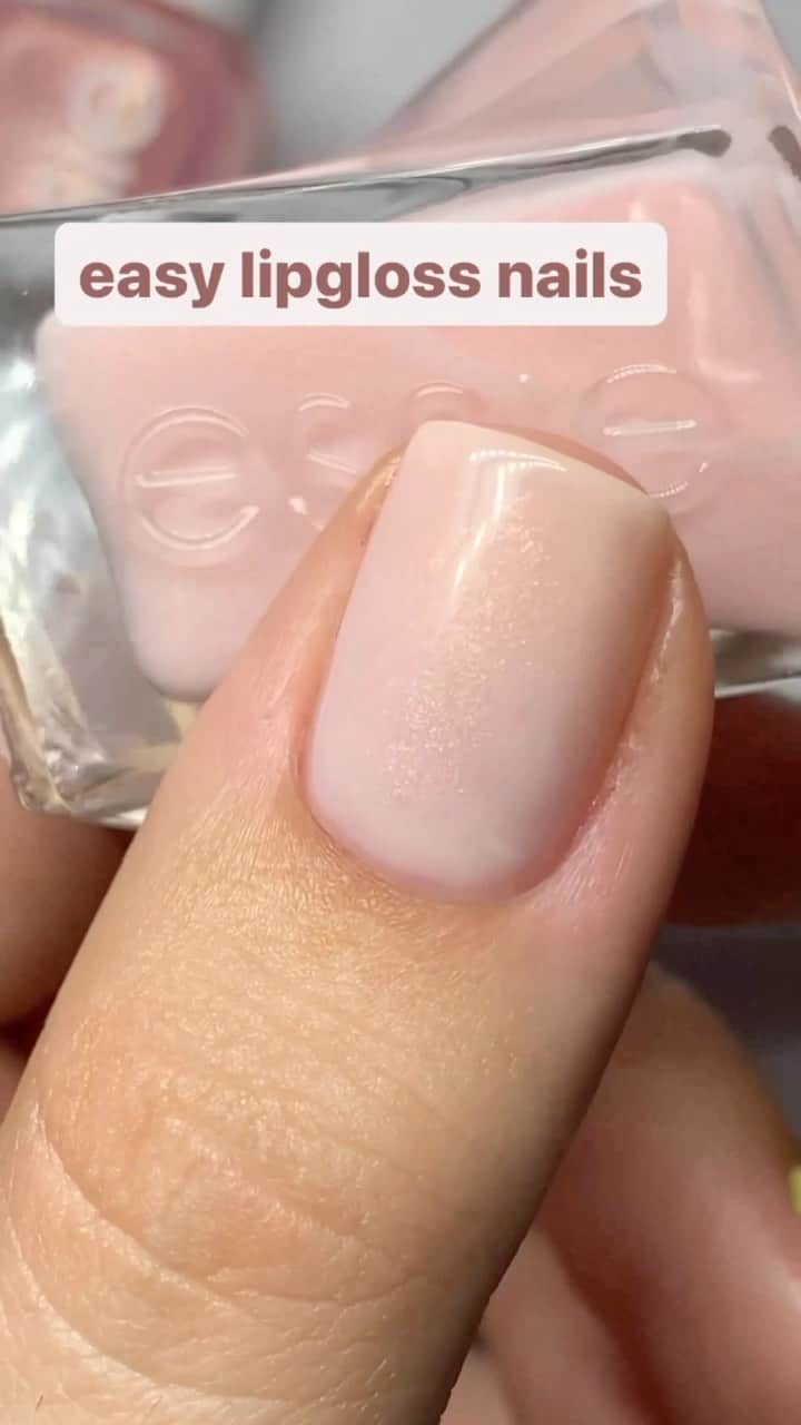 Target Styleのインスタグラム：「Now Trending: Lip gloss nails ☁️💅🥛  Layer @essie ‘sheer fantasy’ and ‘birthday girl’ to get a milky, plush mani reminiscent of your favorite gloss! TIP: Go heavy on the gel topcoat to create a more jelly finish.  @abe.nailbabe」