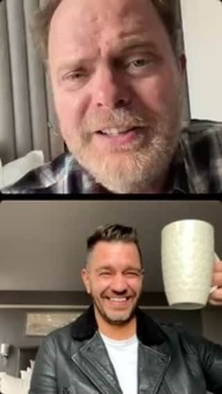 レイン・ウィルソンのインスタグラム：「Talkin @SoulBoom with @andygrammer !!! Visit SoulBoom.com」