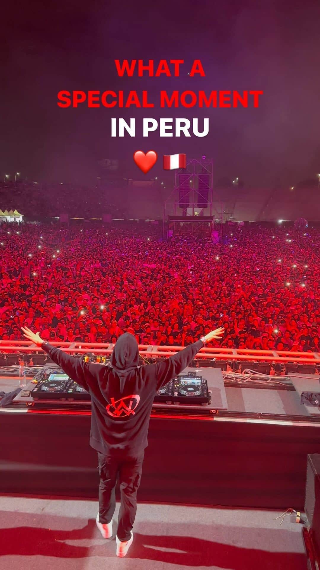 アラン・ウォーカーのインスタグラム：「What a special moment Peru ❤️ you were amazing!」