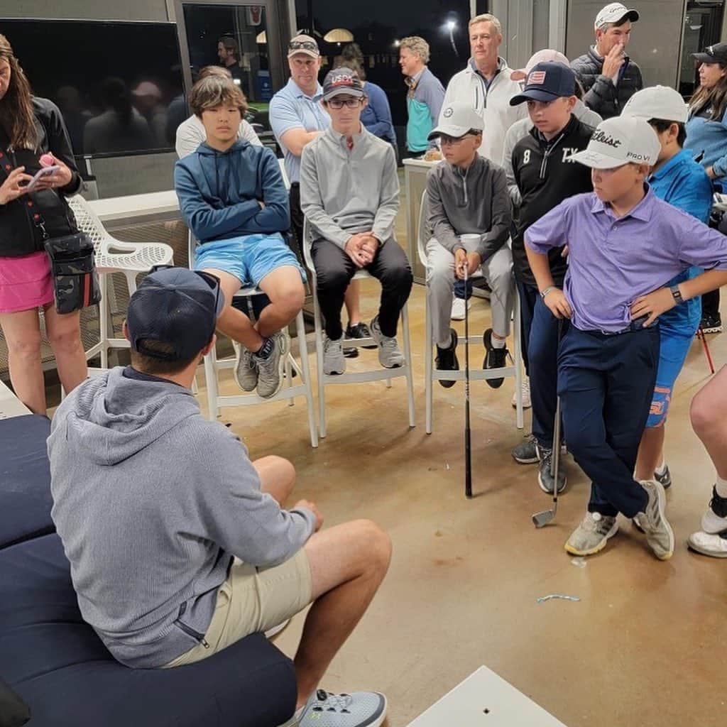 Jordan Spiethさんのインスタグラム写真 - (Jordan SpiethInstagram)「All fun and games last night at @brookhaven_country_club with Haven Gaming and PGA Jr League kids playing Golf+ 👌」4月27日 6時19分 - jordanspieth