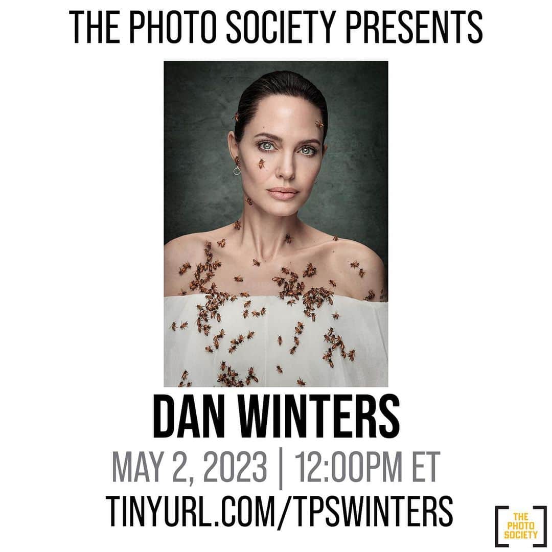 thephotosocietyのインスタグラム：「LINK IN BIO - Join us for @ThePhotoSociety Presents @DanWintersPhoto on May 2, 2023 at 12:00PM ET. This event is free and open to the public. Please feel free to share the link https://tinyurl.com/tpswinters.   Dan Winters is widely recognized for his celebrity #portraiture, scientific and #aerospace photography, #photojournalism, and illustrations.  He has won over one hundred national and international awards, including a World Press Photo award, the prestigious Alfred Eisenstaedt Award for Magazine Photography, and many awards from American Photography, Siena International Photo Awards, International Photography Awards, Communication Arts, the Society of Publication Designers, PDN, the Art Directors Club of New York and Life Magazine, among others. He was also honored by Kodak as a photo “Icon” in their biographical “Legends” series.  Winters’ clients include National Geographic, New York Times Magazine, New Yorker, New York Magazine, TIME, Esquire, GQ, WIRED, Rolling Stone, Texas Monthly and many other national and international publications, as well as a host of advertising, publishing, music and entertainment clients.  He has 5 published books and has had multiple solo exhibitions of his work in NYC, Los Angeles, Savannah, Siena, Italy, Madrid, Spain and Sharjah, UAE.    The talk will be followed with a Question-and-Answer session moderated by TPS Communications Director @AlexSnyderPhoto.   This event is free and open to the public. Please share the link https://tinyurl.com/tpswinters.」