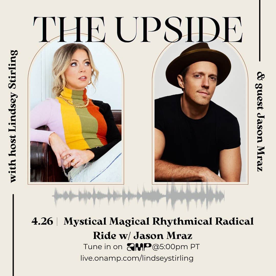 ジェイソン・ムラーズのインスタグラム：「So excited to chat with @Jason_Mraz today at 5pm PT @onamp! It’s going to be a Mystical Magical Rhythmical Radical Ride (say that 5 times fast)!」