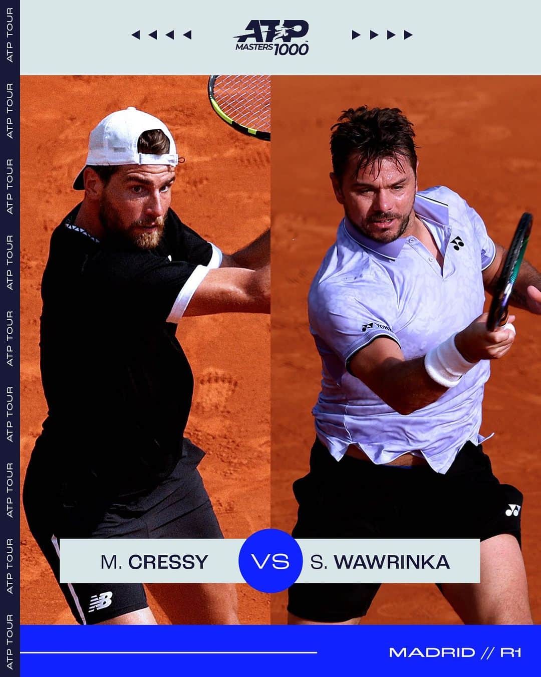 ATP World Tourさんのインスタグラム写真 - (ATP World TourInstagram)「A R1 matchup to keep your eyes on 👀   Who’s advancing? 👇  @mutuamadridopen | #MMOpen」4月26日 22時42分 - atptour