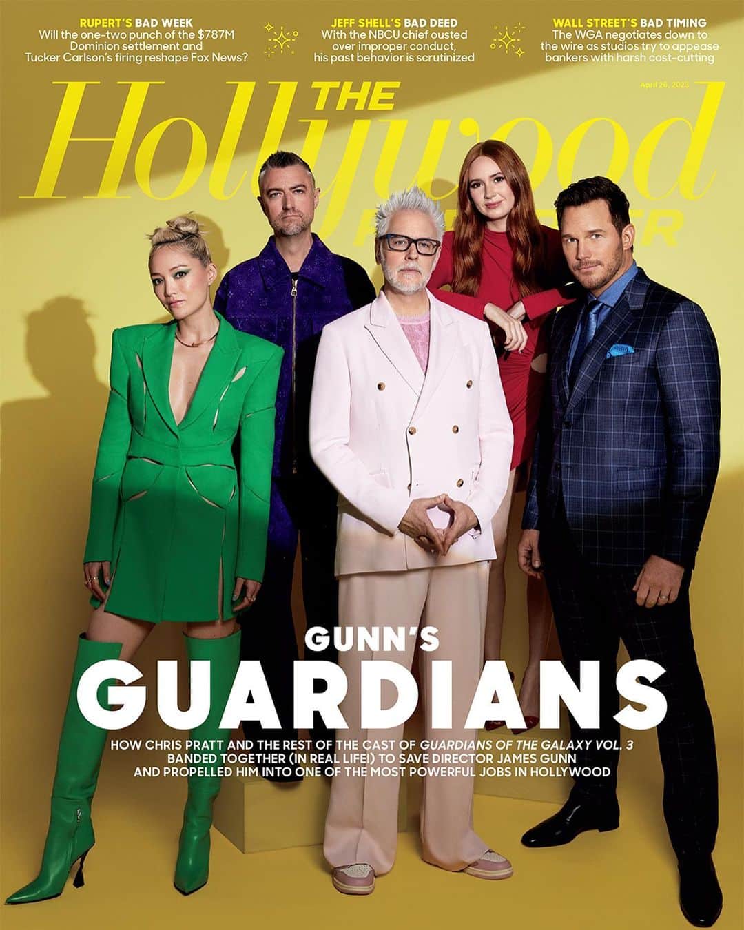 ジェームズ・ガンさんのインスタグラム写真 - (ジェームズ・ガンInstagram)「We’re on the cover of the @hollywoodreporter.」4月26日 22時43分 - jamesgunn