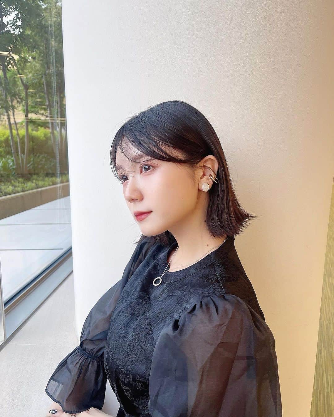 小瀬黎奈のインスタグラム：「この前の🌛❤︎」